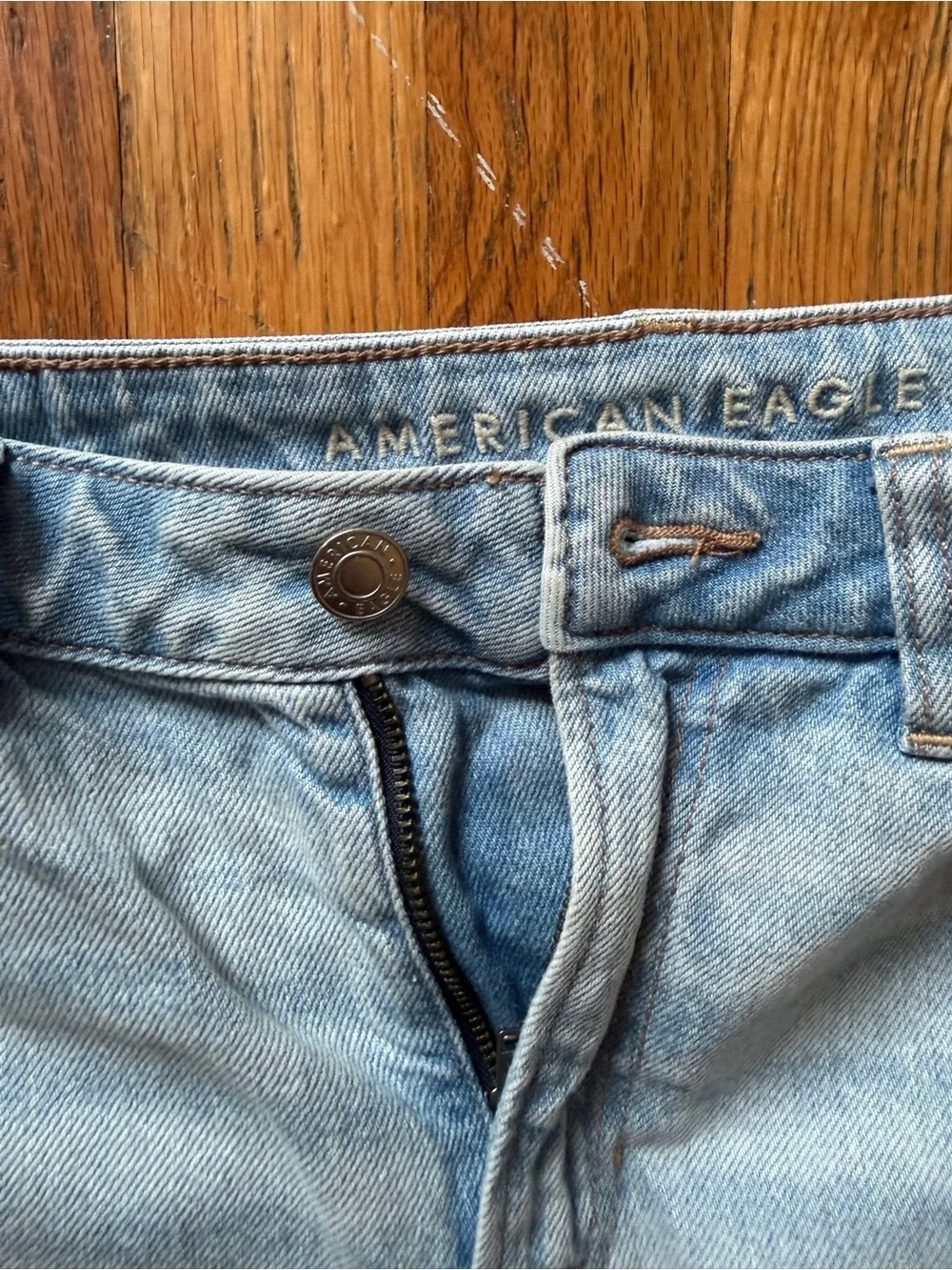 AE Light Blue Ripped Jeans - Picture 2 of 4